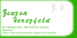 zsuzsa herczfeld business card